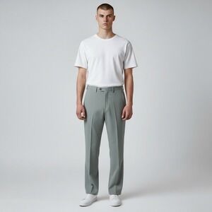 Prada Pants Mens Sz 32x30 Gray Techo Stretch Tailored Trousers Made Italy